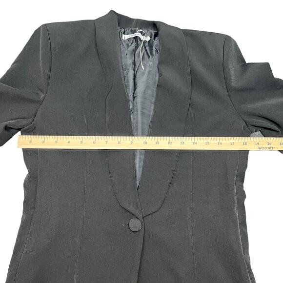 Copperose Paris Button Front Women's Black Blazer Jacket Size Large - Picture 10 of 10